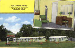 Gulf Wind Motel Tallahassee, FL Postcard Postcard