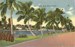 Indian Creek Miami Beach, FL Postcard Postcard