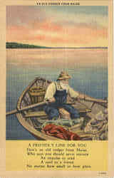 An Old Codger From Maine Poems & Poets Postcard Postcard