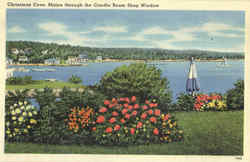 Christmas Cove Candle Beam Shop Postcard