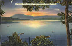 Morning Mists On Lake Pennessewassee Postcard