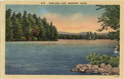 Highland Lake Bridgton, ME Postcard Postcard