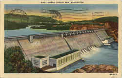 Grand Coulee Dam Washington Postcard Postcard