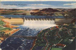 Grand Coulee Dam Washington Postcard Postcard