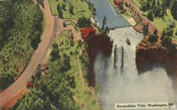 Snoqualmie Falls Washington Postcard Postcard