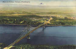 Narrows Bridge Tacoma, WA Postcard Postcard