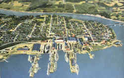 Bremerton Navy Yard Postcard