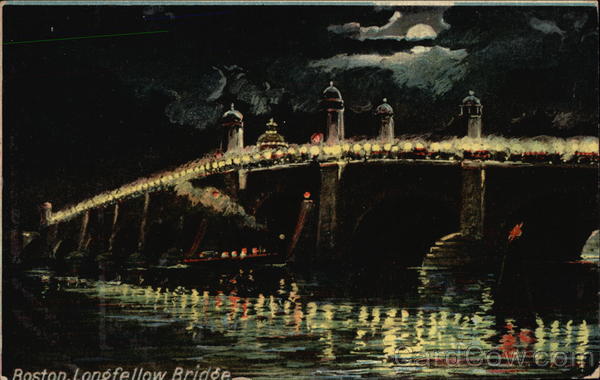 View of Longfellow Bridge Boston Massachusetts