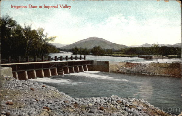 Irrigation Dam in Imperial Valley California