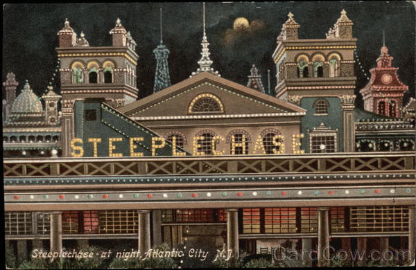 Steeplechase at Night Atlantic City New Jersey