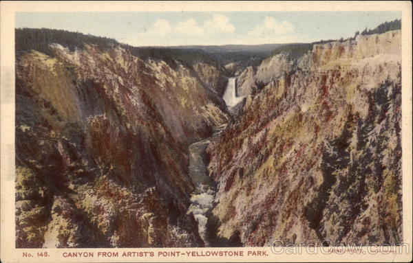 Canyon From Artist's Point, Yellowstone Park Yellowstone National Park