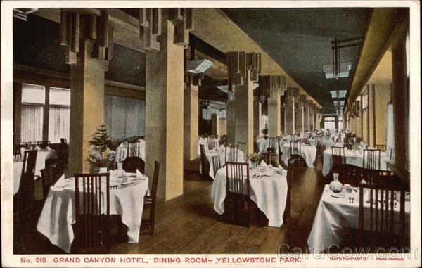 Grand Canyon Hotel, Dining Room Yellowstone National Park
