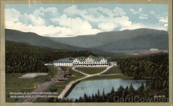 Crawford House and Saco Lake From Elephant's Head Crawford Notch New Hampshire