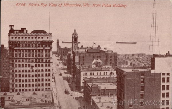 Bird's-Eye View of Milwaukee, Wis., from Pabst Building Wisconsin