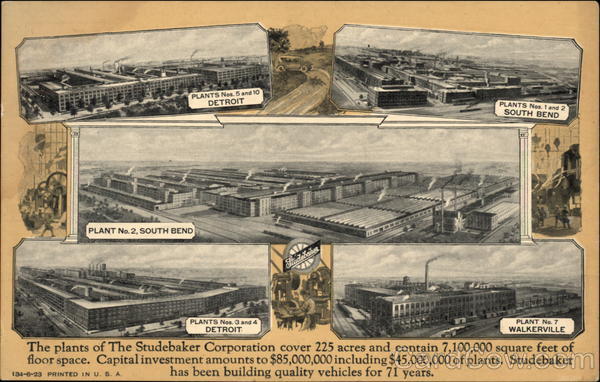 The Plants of The Studebaker Corporation Advertising
