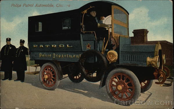 Police Patrol Automobile Chicago Illinois