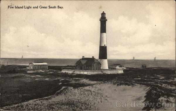 Fire Island Light and Great South Bay New York