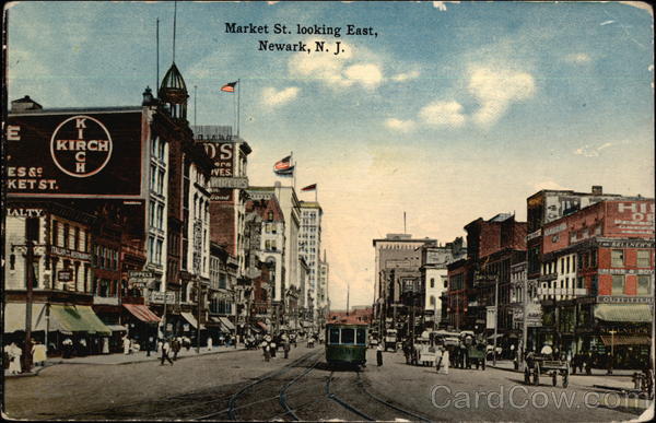 Market Street, looking East Newark New Jersey