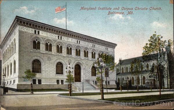 Maryland Institute and Corpus Christie Church Baltimore