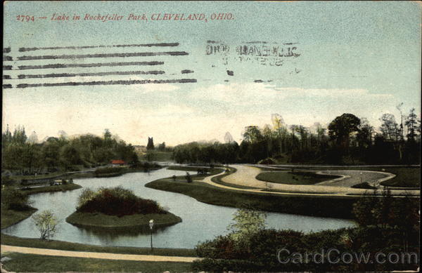 Lake in Rockefeller Park Cleveland Ohio