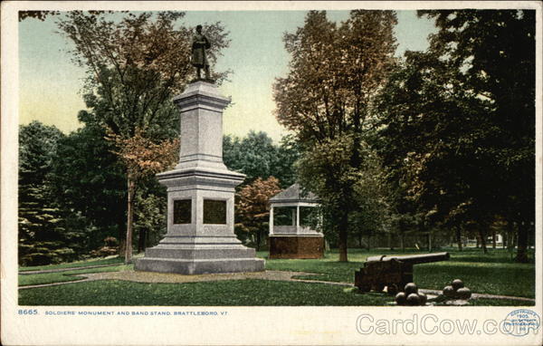 Soldiers' Monument and Band Stand Brattleboro Vermont