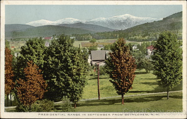 Presidential Range in September Bethlehem New Hampshire