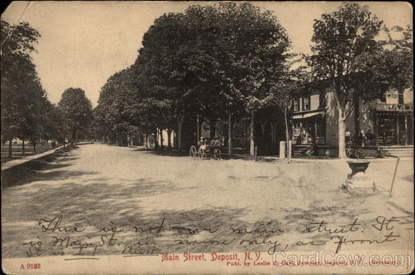 Looking Up Main Street Deposit New York