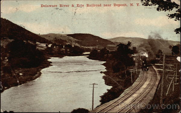 Delaware River & Erie Railroad Deposit New York