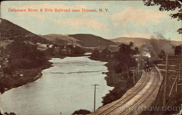 Delaware River & Erie Railroad Deposit New York