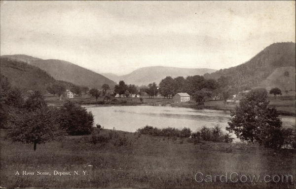 River Scene Deposit New York