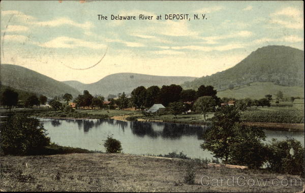 View of the Delaware River Deposit New York