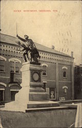Hicks Monument Oshkosh, WI Postcard Postcard
