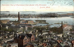 Charlestown from Bunker Hill Monument Postcard