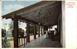 A Broad Cool Veranda, Casa Verdugo Glendale, CA Postcard Postcard