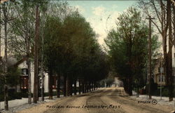 Merriam Avenue Leominster, MA Postcard Postcard