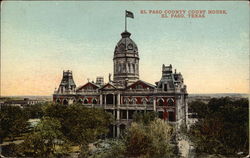 County Court House El Paso, TX Postcard Postcard