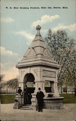 W. K. Muir Drinking Fountain, Belle Isle Postcard