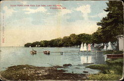 Cedar Point, from Rock Elm Park, Lake Kegonsa Postcard