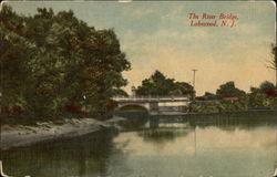 The River Bridge Lakewood, NJ Postcard Postcard