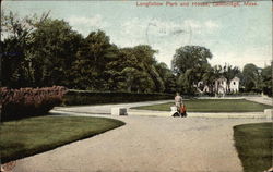 Longfellow Park and House Postcard