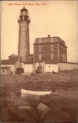 Light House, Gull Island Southold, NY Postcard Postcard