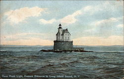 Race Rock Light Fishers Island, NY Postcard Postcard