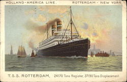 T.S.S. Rotterdam Steamers Postcard Postcard