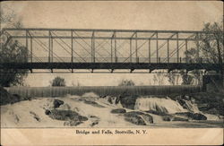 Bridge and Falls Postcard