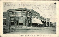 Street Scene Prescott, AR Postcard Postcard