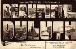 Greetings from Beautiful Duluth Minnesota Postcard Postcard