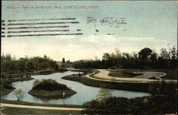 Lake in Rockefeller Park Postcard