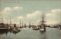 View of Lower Harbor Postcard