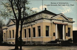 Bureau of Information, Temple Grounds Salt Lake City, UT Postcard Postcard