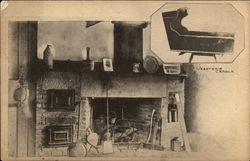 Fireplace, Webster Birthplace Franklin, NH Postcard Postcard